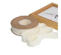 Ruban ondulé en forme de fleur camélia, 10 Yards, 2.5/4cm, for emballer des Bouquets, ornements de cheveux avec nœud, décoration artisanale de mariage, DIY(Beige,Wide-2.5cm)