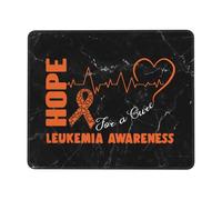 Ruban Orange De Sensibilisation Au Cancer Et Espoir De Guérir La Leucémie Tapis De Souris Douce Tapis Souris Durable Mouse Pad pour Études Jeux Gamer 25X30Cm