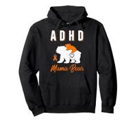 Ruban Orange pour Le Mois de Sensibilisation au TDAH Mama Bear Sweat à Capuche