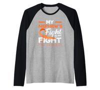 Ruban Orange pour Sensibilisation au TDAH My Nephews Fight is My Fight Manche Raglan