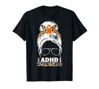 Ruban orange pour sensibilisation au TDAH - Support graphique T-Shirt