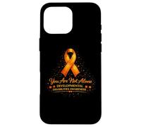 Ruban Orange « You are Not Alone Developmental Disabilities » Coque pour iPhone 16 Pro Max