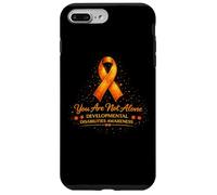 Ruban Orange « You are Not Alone Developmental Disabilities » Coque pour iPhone 7 Plus/8 Plus