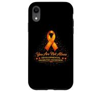 Ruban Orange « You are Not Alone Developmental Disabilities » Coque pour iPhone XR