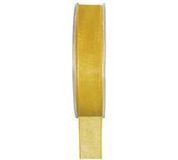 RUBAN ORGANDI 15MM*20M - JAUNE