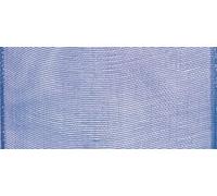 Ruban Organdi Bleu Moyen 40 Mm Au Mètre