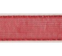 Ruban Organdi Rouge Vin 7 Mm 10 M