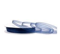 Ruban organza 3 mm de large rouleau de 50 metres bleu marine