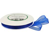 Ruban / Organza bleu 6mm x 23m