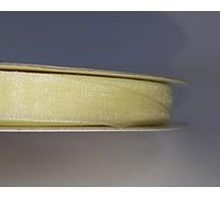 Ruban Organza brillant 10 mm x 50 mt pour Bomboniere et décorations (Crème) (Crème)