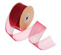 Ruban Organza Transparent 38mm, 20m, pour Bouquets et Loisirs Créatifs