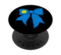 Ruban Papillon Coquette avec Drapeau des Palaos des Palaos PopSockets PopGrip Adhésif