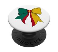 Ruban Papillon Coquette du Cameroun Fierté du Cameroun PopSockets PopGrip Adhésif