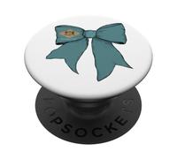 Ruban Papillon Coquette Fille Drapeau de l'État du Delaware PopSockets PopGrip Adhésif
