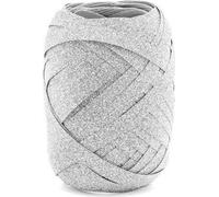 Ruban plastique décoratif 5mm/10m , argent Party Deco