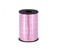 Ruban plastique rose 5mm/225m - L'accessoire parfait pour les décorations, les cadeaux et les projets créatifs ! Créez des compositions uniques avec notre accent élégant.
