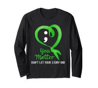 Ruban Point-Virgule « Suicide Prevention Awareness You Matter » Manche Longue
