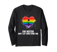 Ruban Point-Virgule « Suicide Prevention Awareness You Matter » Manche Longue