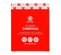Ruban polyester 12 mm blanc écriture noire - Rubans pour étiqueteuses Dymo - Bruneau
