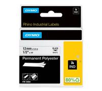 Ruban polyester durable pour imprimante 12mm x 5,5m noir na 18483