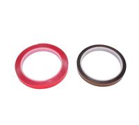 Ruban polyimide à haute température Solite Adhésion Pluie Proof de chaleur durable Ruban de chaleur pour électronique Automobile 10 mm Largeur 2 rouleaux Brun rouge