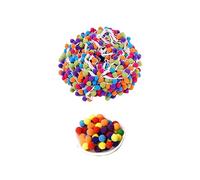 Ruban Pompon 5,46 Verges Avec 50 Pompons, Garniture Boule Multicolore, Ruban Pompon Boule, Ruban à Coudre Avec Pompon Boule, Ruban Accessoire De Costume