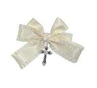 Ruban pour cheveux avec pendentif en croix Pince à cheveux Pince à cheveux Femmes Barrettes Queue de cheval pour filles Outil de coiffure Accessoires de cheveux
