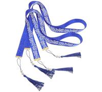 Ruban pour Cheveux de Style Chinois 1 Paire Pompon Bleu | Coiffe Traditionnelle, Facile et Confortable à Porter, pour Fêtes Chinoises et Nouvel An, Plastique et Ruban