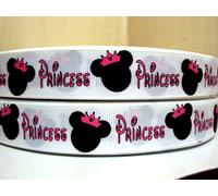 Ruban pour cheveux en gros-grain avec baguette de princesse Minnie - 4,6 m