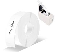 Ruban Pour Étiqueteuse, 15 * 40 Mm Ruban D'Étiquettes, Étiqueteuse Autocollantes, Ruban Adhésif Pour Imprimante P11/ P12/ P15 Thermiques Autocollantes Pour École Maison Bureau(180Pcs/Rouleau)