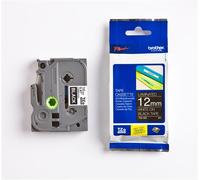 Brother Ruban d'étiquetage laminé TZe-335 12 mm blanc sur noir 8 m – 1 cassette