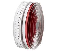 Ruban Pour Guidon De Route Velo Microfibre Perfore Rouge/Blanc Pour Bicyclette
