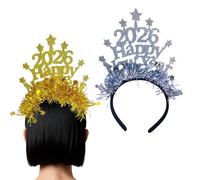 Ruban pour la tête du Nouvel An | 2 pièces en étoile - Décorations pour la fête du Nouvel An 2026 | Pour célébrations, jours fériés, événements, fêtes, joies et traditions familiales