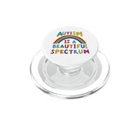 Ruban pour Le Mois de Sensibilisation à l'Autisme à l'Autisme PopSockets PopGrip pour MagSafe