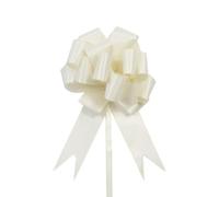 Ruban pour nœud de mariage, Nœuds de ruban à tirer multicolores, for emballage cadeau et décoration de mariage, paquet de 30/60/90 pièces(Cream Color,60PCS)