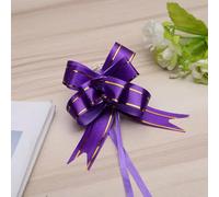Ruban pour nœud de mariage, Rubans à nœuds à tirer, 20 pièces, emballage de cadeaux for cadeaux de mariage, multicolores, plusieurs tailles(Purple,L)