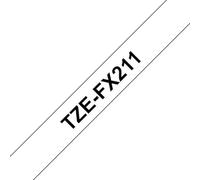 Ruban pour PTOUCH flexible laminé Noir/Blanc 6mmx8m TZEFX211
