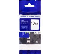 Ruban PRINTLINE compatible avec Brother TZE-141, TZ-141, 18mm, impression noire / support translucide