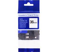 Ruban PRINTLINE compatible avec Brother TZE-262, 36mm, impression rouge / fond blanc