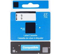 Ruban PRINTLINE compatible avec DYMO 45015, S07205500, 12mm, 7m, impression rouge/dossier blanc, D1