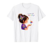 Ruban Puzzle de Sensibilisation à l'Autisme coloré pour Filles et Enfants T-Shirt Graphique avec Valeur