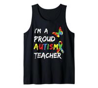 Ruban Puzzle « I'm a Proud Autism Teacher Sensibilisation à l'Autisme » Débardeur