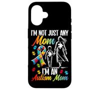 Ruban puzzle « I'm Not Just Any Mom I'm An Autism Mom » Coque pour iPhone 16