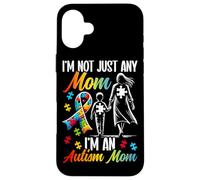 Ruban puzzle « I'm Not Just Any Mom I'm An Autism Mom » Coque pour iPhone 16 Plus