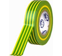 Ruban PVC Jaune-Vert pour électricien 19mm x 20m HPX - IE1920