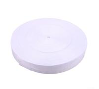 Ruban réfléchissant d'athlétisme 100 m x 5 cm, lignes de délimitation en polyester pour course à pied, marquage de ligne d'arrivée et signalisation de terrain de sports de plein air (blanc)