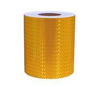 Ruban réfléchissant de sécurité, Autocollant réfléchissant de sécurité nocturne for véhicules, vélos, vêtements, casques, boîtes aux lettres, 20 cm large(Orange Yellow,50m)