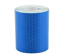 Ruban Réfléchissant de Sécurité, Autocollants de Sécurité Auto-Adhésifs Haute Visibilité Rouleau de Ruban Réfléchissant d'Avertissement pour Remorques Extérieures Véhicules (bleu)