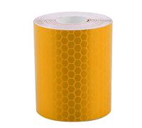 Ruban Réfléchissant de Sécurité, Autocollants de Sécurité Auto-Adhésifs Haute Visibilité Rouleau de Ruban Réfléchissant d'Avertissement pour Remorques Extérieures Véhicules (orange)