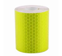 Ruban Réfléchissant de Sécurité, Autocollants de Sécurité Auto-Adhésifs Haute Visibilité Rouleau de Ruban Réfléchissant d'Avertissement pour Remorques Extérieures Véhicules (jaune)